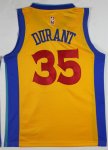 35 Kevin Durant Maillot Jaune The Bay Golden State Warriors City Edition